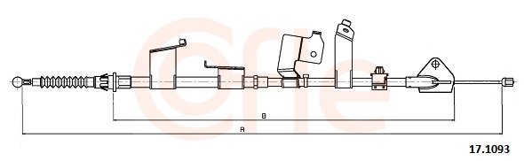 Cable, parking brake - 17.1093 COFLE