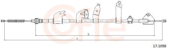 Cable, parking brake - 17.1098 COFLE