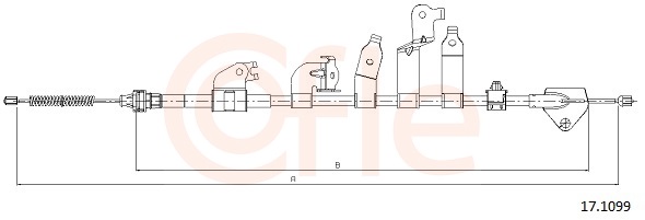 Cable, parking brake - 17.1099 COFLE