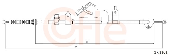 Cable, parking brake - 17.1101 COFLE