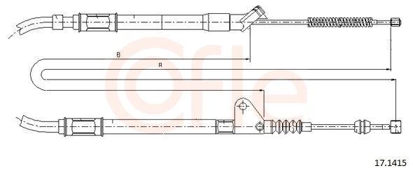 Cable, parking brake - 17.1415 COFLE