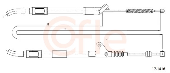 Cable, parking brake - 17.1416 COFLE