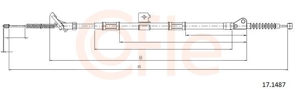 Cable, parking brake - 17.1487 COFLE