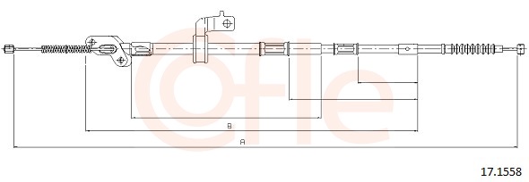 Cable, parking brake - 17.1558 COFLE