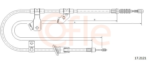 Cable, parking brake - 17.2121 COFLE