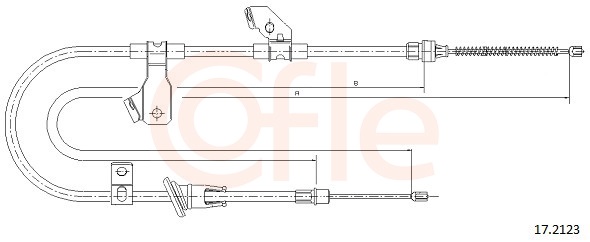 Cable, parking brake - 17.2123 COFLE