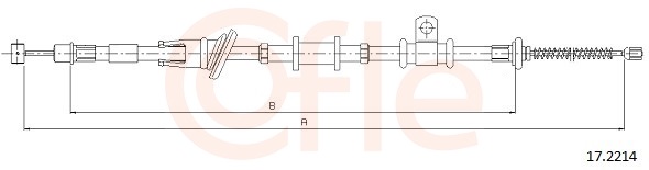 Cable, parking brake - 17.2214 COFLE