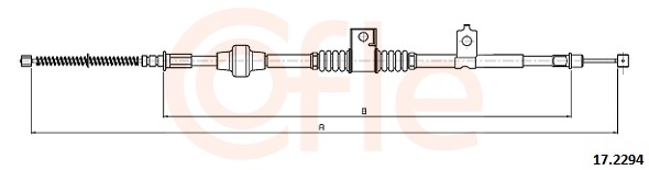 Cable, parking brake - 17.2294 COFLE
