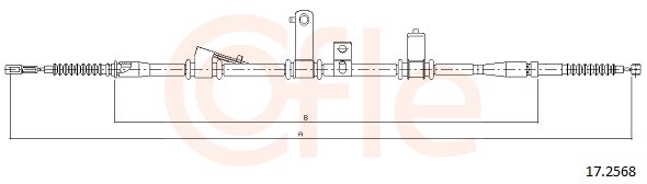 Cable, parking brake - 17.2568 COFLE