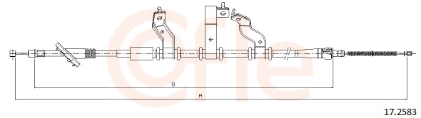 Cable, parking brake - 17.2583 COFLE