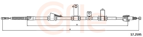 Cable, parking brake - 17.2595 COFLE