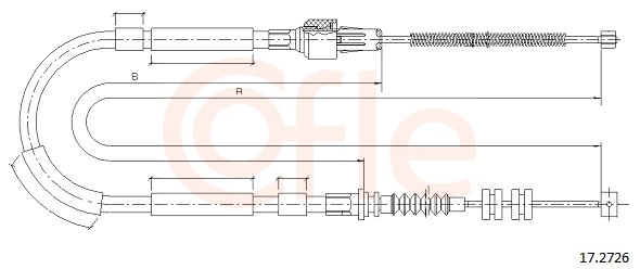 Cable, parking brake - 17.2726 COFLE