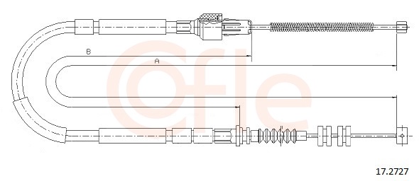 Cable, parking brake - 17.2727 COFLE
