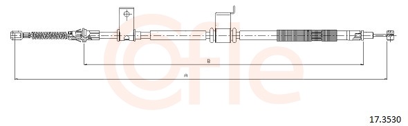 Cable, parking brake - 17.3530 COFLE