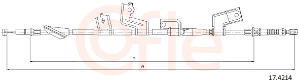 Cable, parking brake - 17.4214 COFLE
