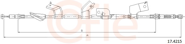 Cable, parking brake - 17.4215 COFLE