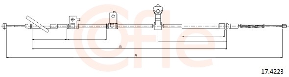 Cable, parking brake - 17.4223 COFLE