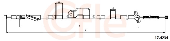 Cable, parking brake - 17.4234 COFLE