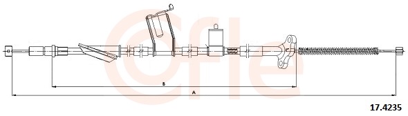 Cable, parking brake - 17.4235 COFLE