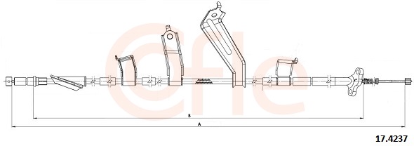Cable, parking brake - 17.4237 COFLE