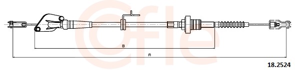 Clutch Cable - 18.2524 COFLE
