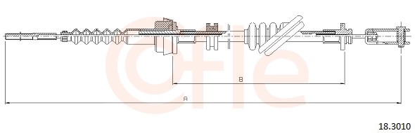 Clutch Cable - 18.3010 COFLE