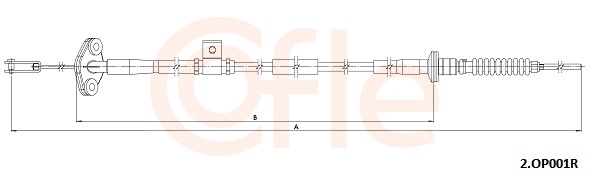 Clutch Cable - 2.OP001R COFLE