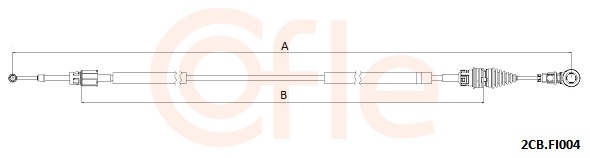 Cable, manual transmission - 2CB.FI004 COFLE