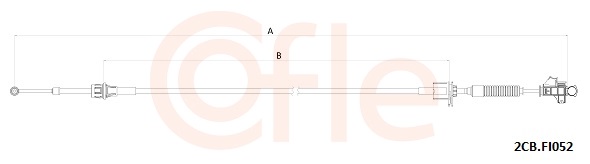 Cable, manual transmission - 2CB.FI052 COFLE