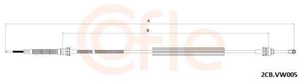 Cavo comando, Cambio manuale - 2CB.VK005 COFLE