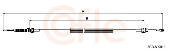 Cable, manual transmission - 2CB.VK011 COFLE