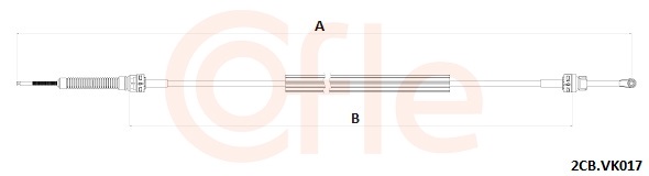 Cable, manual transmission - 2CB.VK017 COFLE