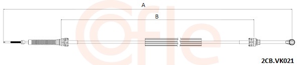 Cable, manual transmission - 2CB.VK021 COFLE