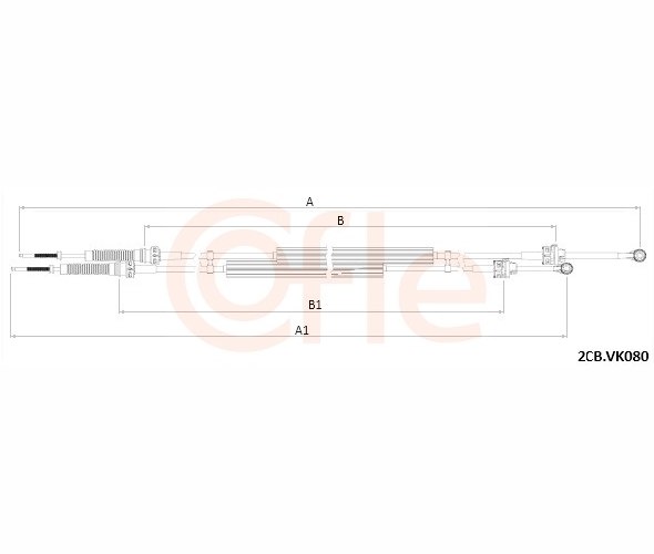 trosas, neautomatinė transmisija - 92.2CB.VK080 COFLE