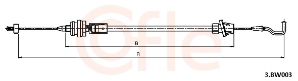 Accelerator Cable - 3.BW003 COFLE