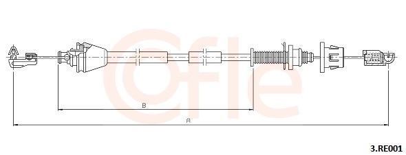 Accelerator Cable - 3.RE001 COFLE