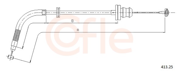 Accelerator Cable - 413.25 COFLE