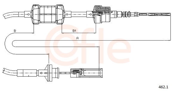 Clutch Cable - 462.1 COFLE