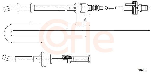 Clutch Cable - 462.3 COFLE