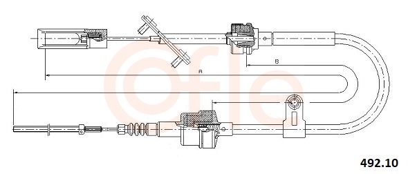 Clutch Cable - 492.10 COFLE