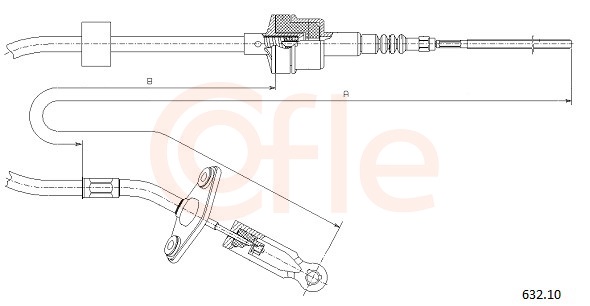 Cavo comando, Comando frizione - 632.10 COFLE