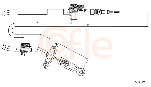 Clutch Cable - 632.12 COFLE