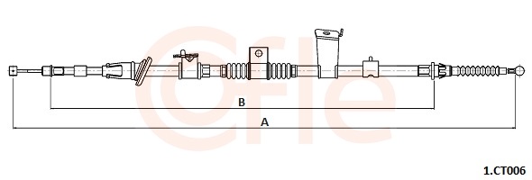 Cable, parking brake - 92.1.CT006 COFLE