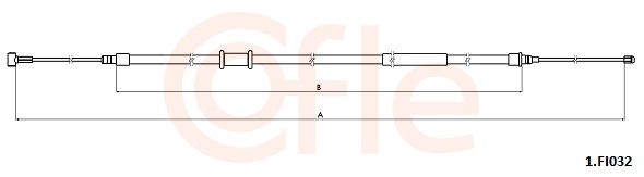 Cable, parking brake - 92.1.FI032 COFLE