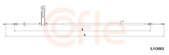 Cavo comando, Freno stazionamento - 92.1.FO002 COFLE