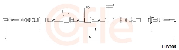 Cable, parking brake - 92.1.HY006 COFLE