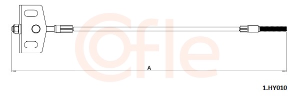 Cable, parking brake - 92.1.HY010 COFLE