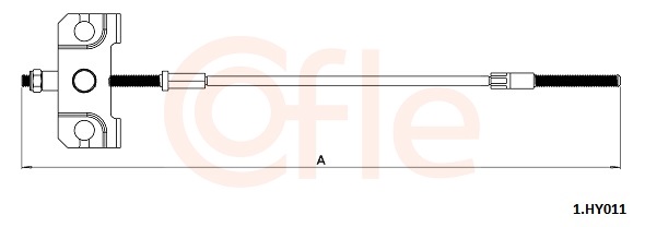 Cable, parking brake - 92.1.HY011 COFLE