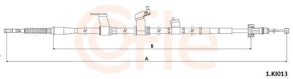 Cable, parking brake - 92.1.KI013 COFLE