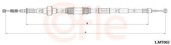 Cable, parking brake - 92.1.MT002 COFLE